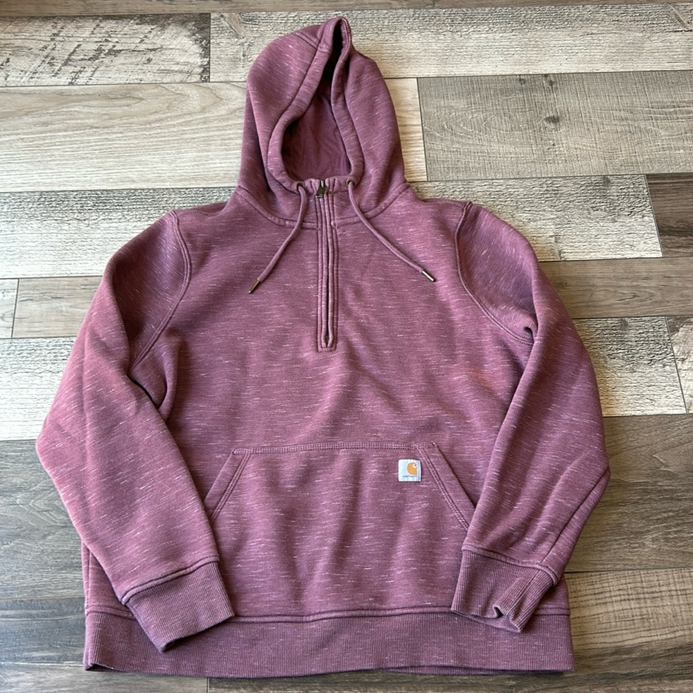 CARHARRT  1/2 zip Relaxed Fit hoodie sweatshirt  XL (16-18)